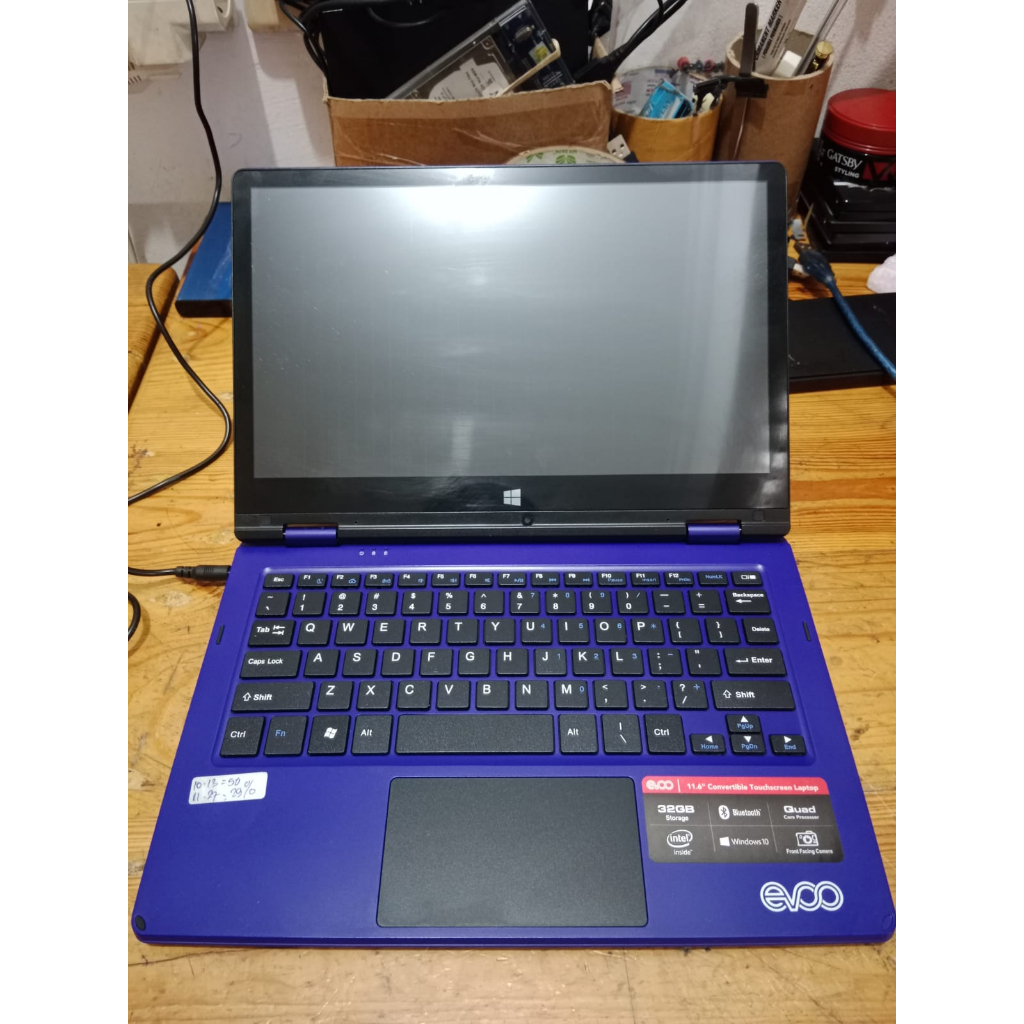 HARGA LAPTOP BEKAS || Netbook DirektTek evoo TOUCHSCREEN Intel celeron