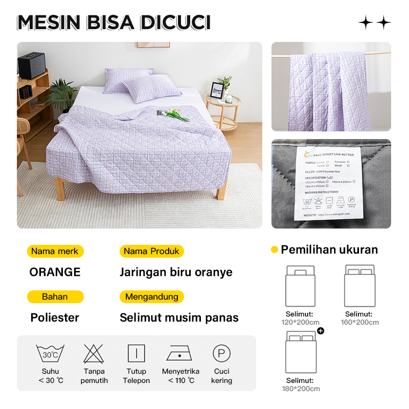 Selimut Bedcover Halus Lembut 3 Ukuran