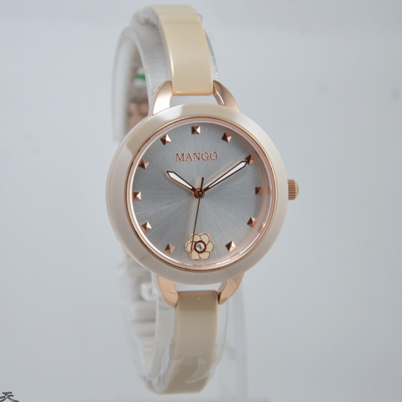 promo MANGO MA6689L-13 - Jam Tangan Wanita Ceramic Original - Brown