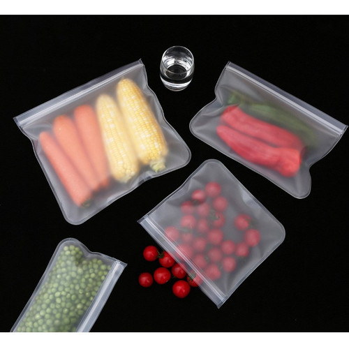 Plastik Ziplock Makanan Plastik Kulkas Plastik Penyimpanan Kulkas Reusable Ziplock Plastic Bahan EVA Tebal