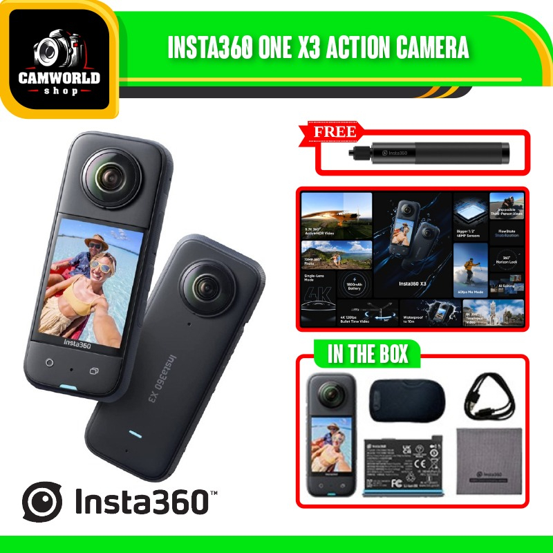 Insta360 ONE X3 360 Action Camera Insta 360 One X3 ONE X 3