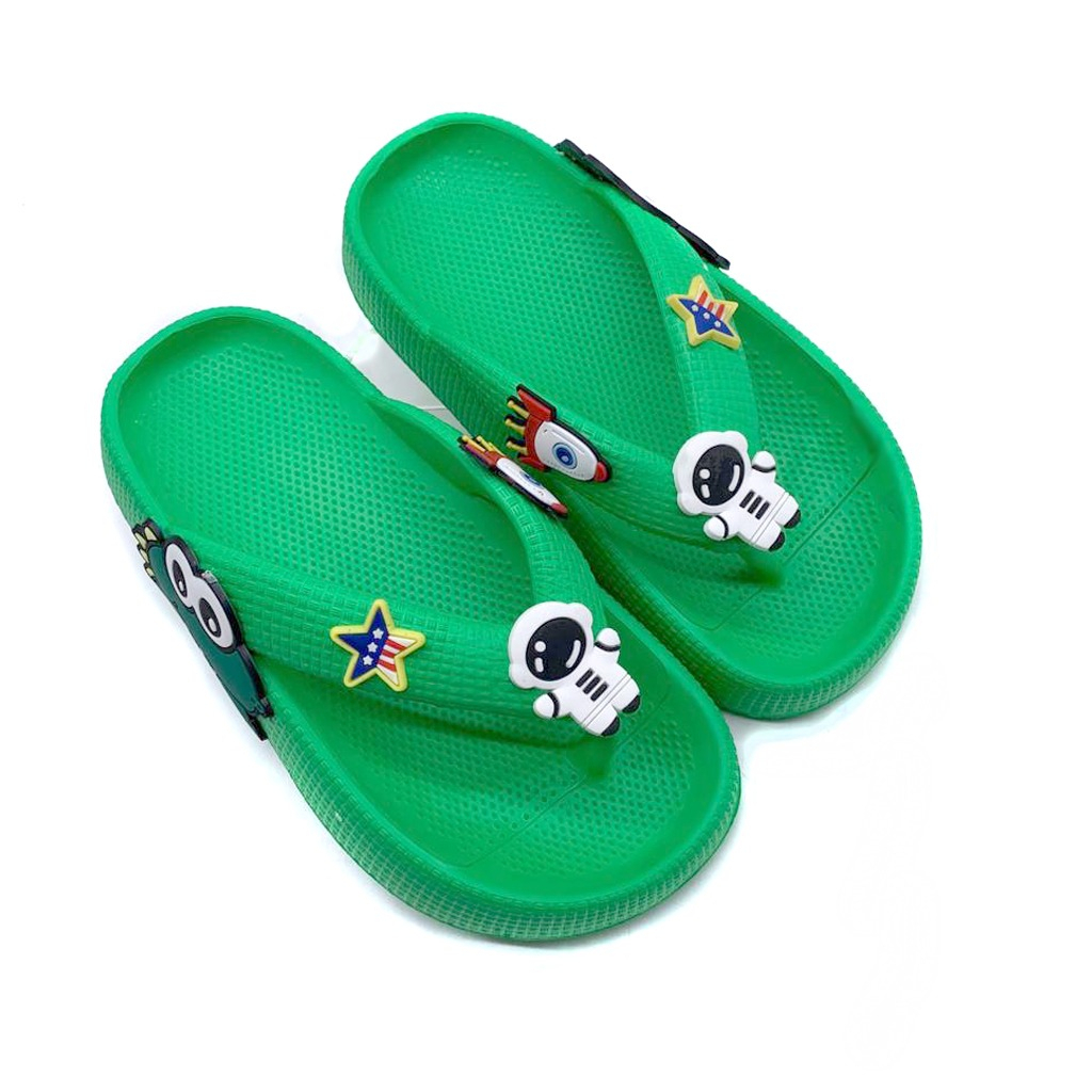 Sandal Anak Laki-Laki Sandal Jepit Bahan Karet Tidak Licin Motif Unik Dan Lucu Terbaru