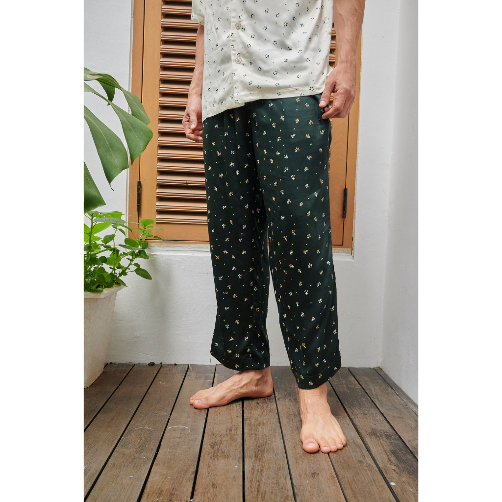 SLEEP PROJECT Unisex Pajama Set PEONY Piyama Rayon Twill