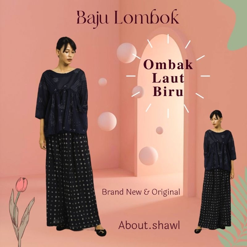 Baju lombok Ombak Laut Biru Sejauh Mata Memandang