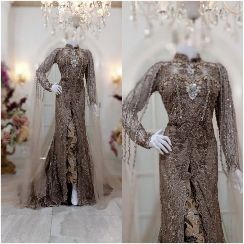 TERBARU//KEBAYA AKAD FULL PAYET MEWAH MODERN//KEBAYA