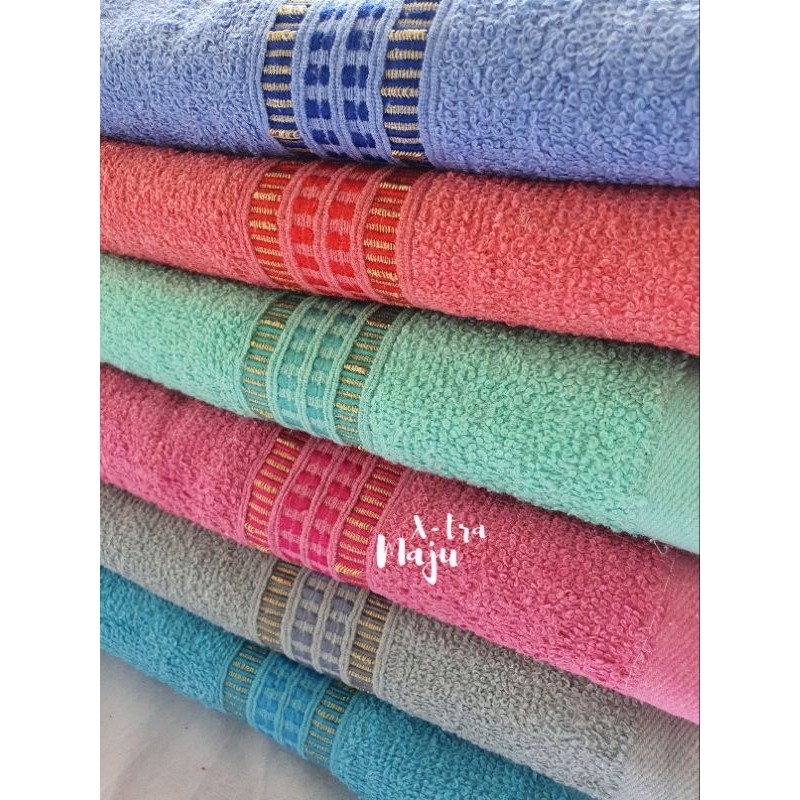 Handuk Mandi Jumbo size 70x140cm bahan Katun mudah meresap air Terlaris