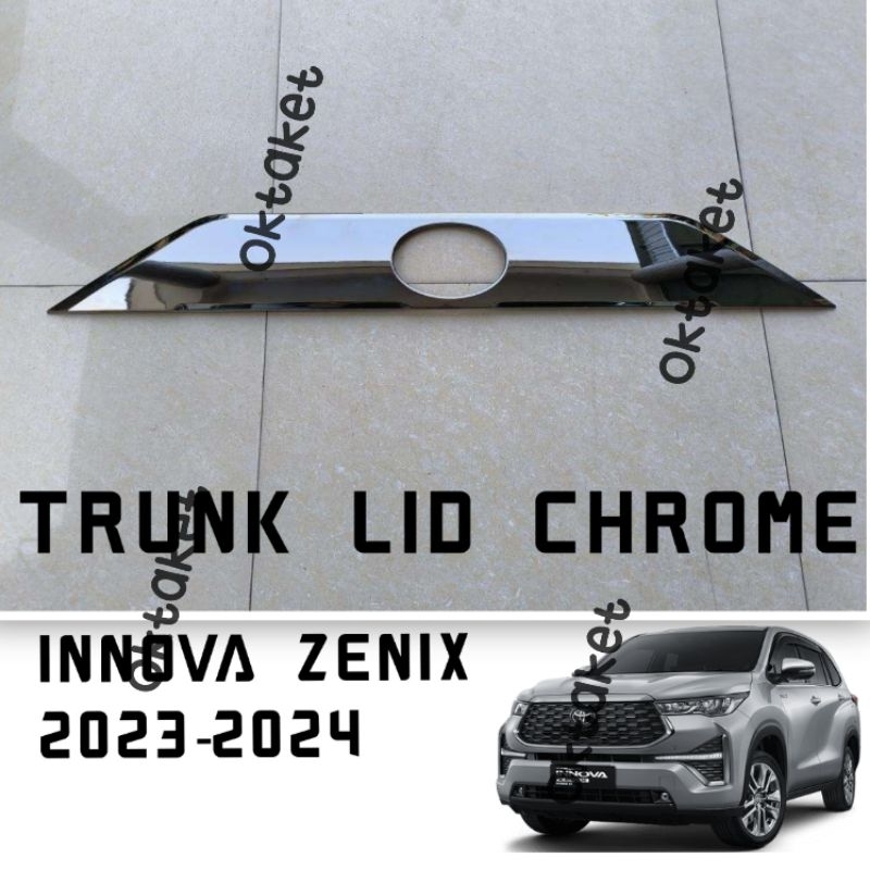 trunk lid list bagasi belakang Innova Zenix 2023 2024 Full Chrome