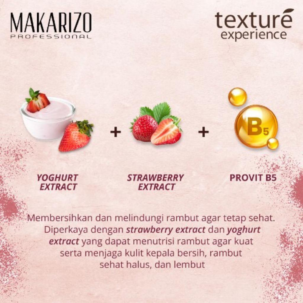 Makarizo Professional Texture Experience Shampoo &amp; Conditioner 250ml / Strawberry Yoghurt / Black Chocolate / Vanilla Milk / Green Tea