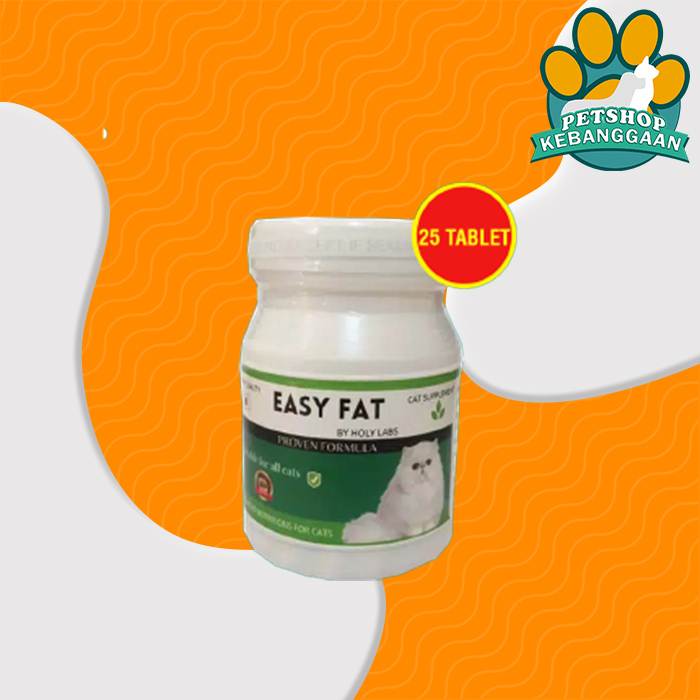 Easy Fat Vitamin Suplemen Penggemuk Penambah Nafsu Makan Kucing 50 kapsul