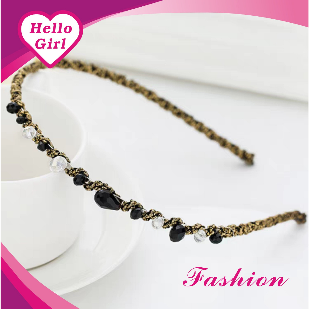 (Hello Girl)B20 Bando Wanita Diamond Metal Gaya Korea Import