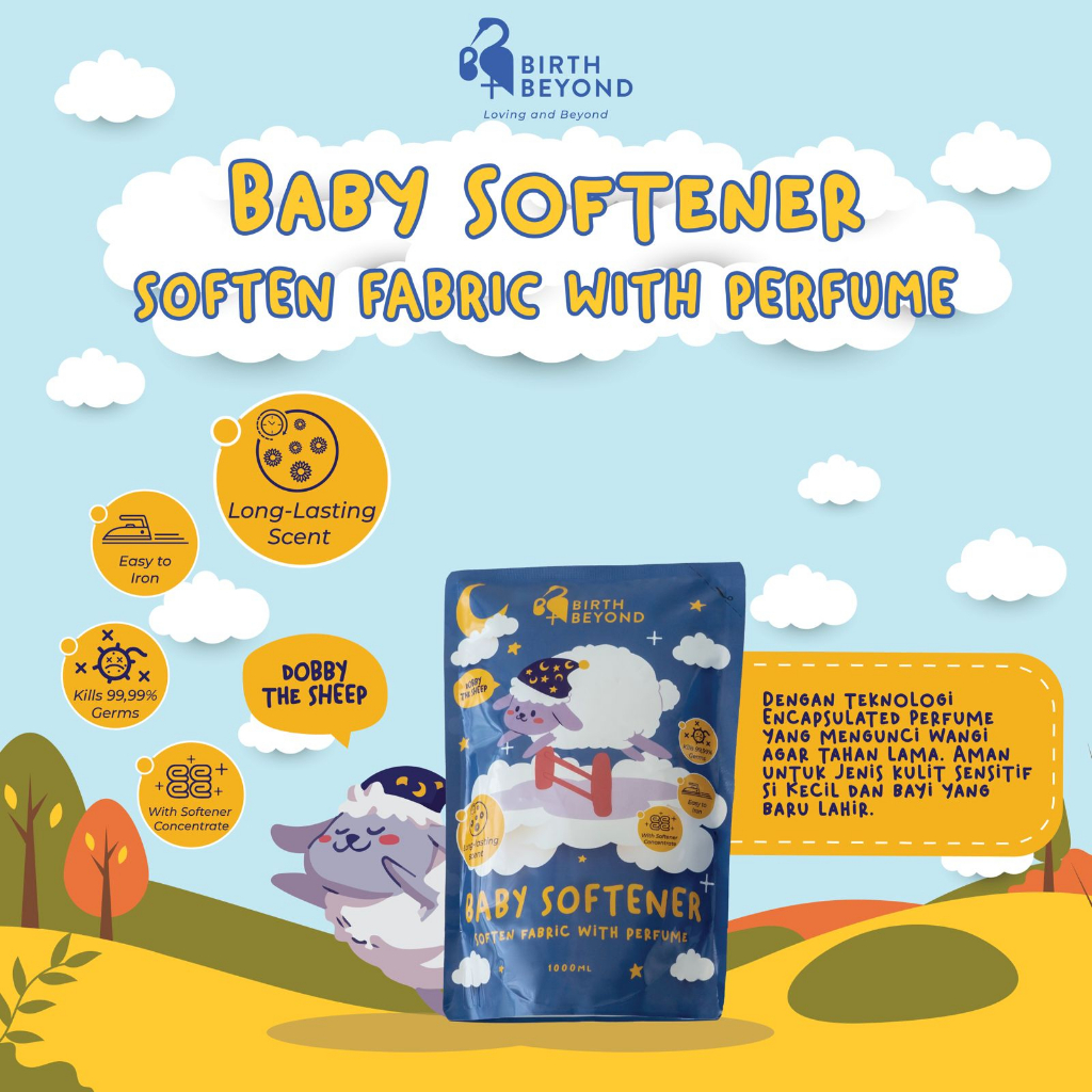 Birth Beyond Baby Softener Pouch 1000ml - Softener Soften Pabric With Perfum