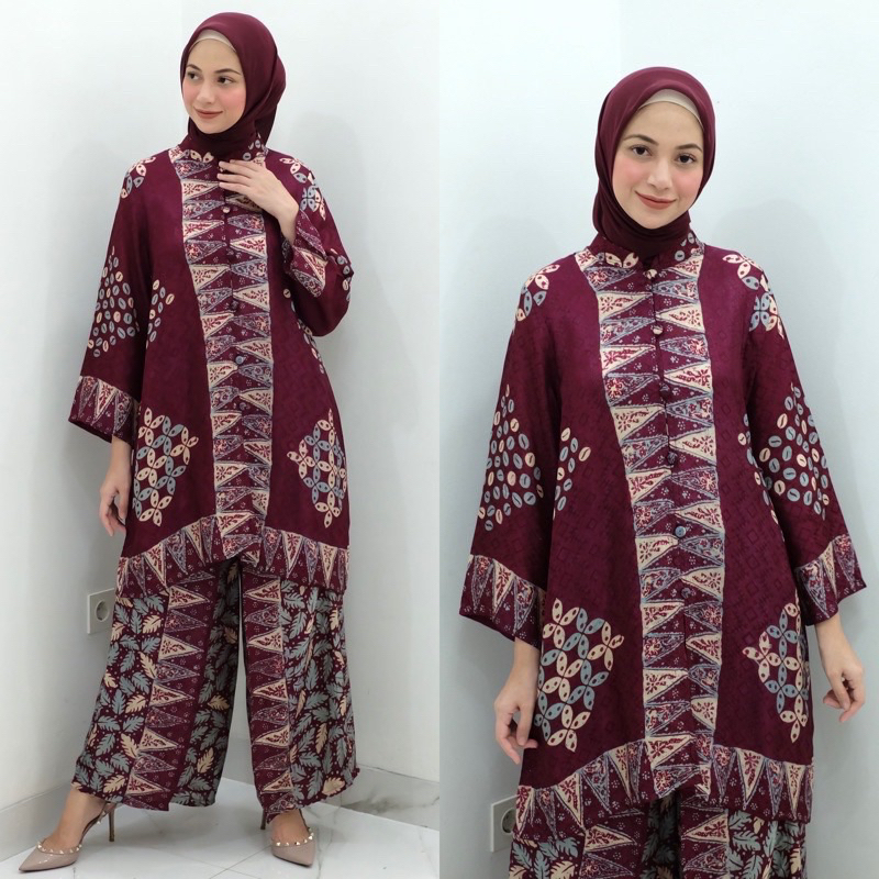 TUNIK SANGHAI SET BATIK CELANA KULOT BY SARAH THE LABEL