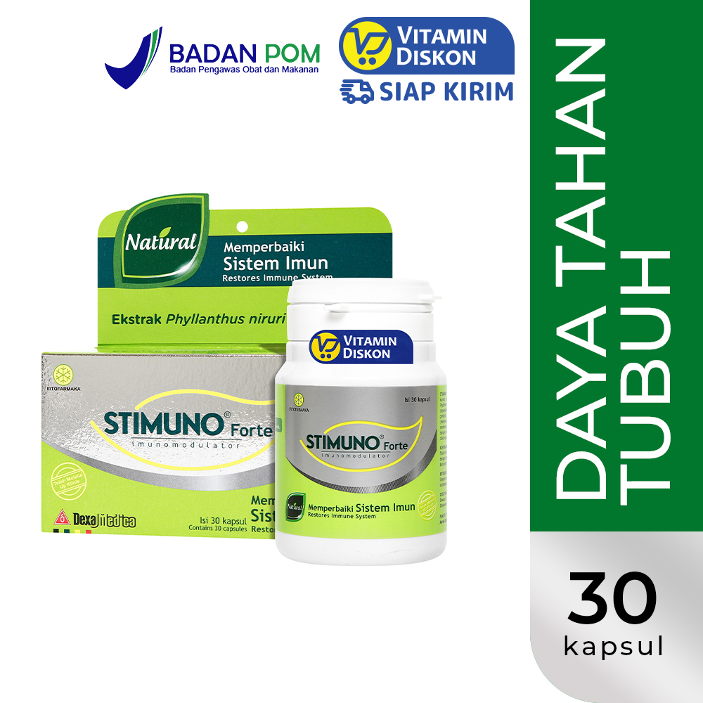 STIMUNO FORTE 30 KAPSUL HERBAL UNTUK IMUN TUBUH
