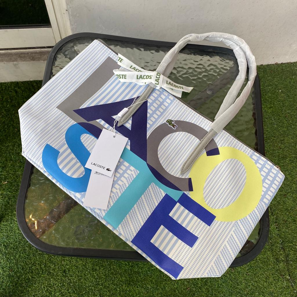 Tas Tangan Lacoste Tote Large Set Wallet Semi Premium
