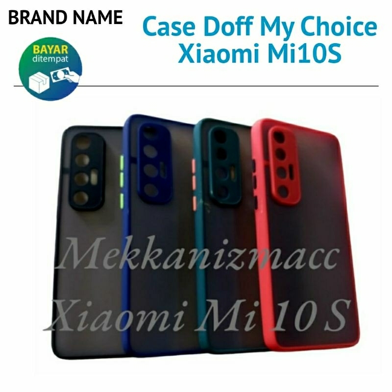 Case Dove Xiaomi Mi 10 S Mi10S Mi 10S Phone Casing Slim Matte Fuze Macaron Transparan Hardcase