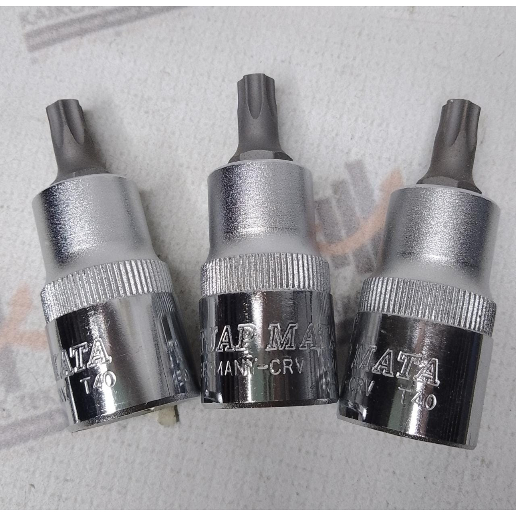 Mata Sok L Bintang T40 Tjap Mata Kunci L Bintang T40 Mata Sok T40 1/2” Mata Kunci Sok Stang Kunci So
