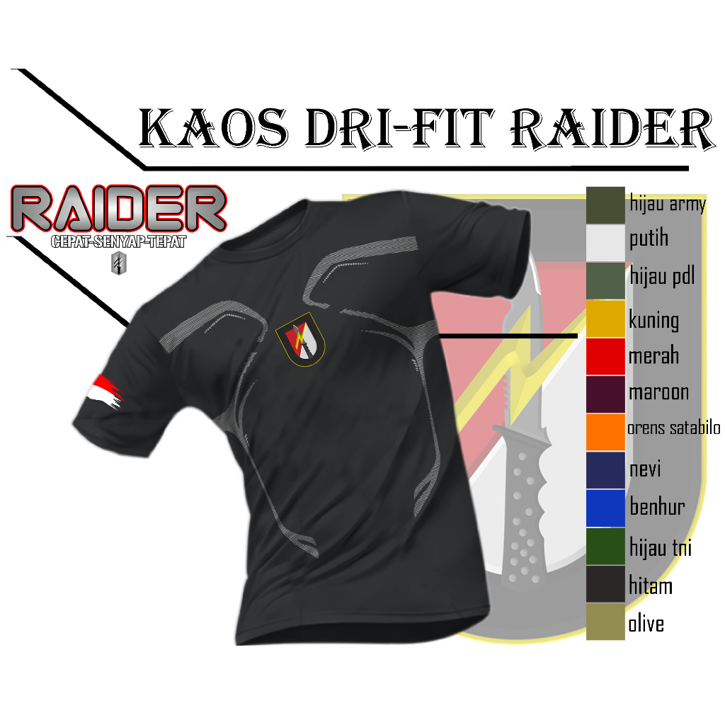 Kaos Drifit Raider