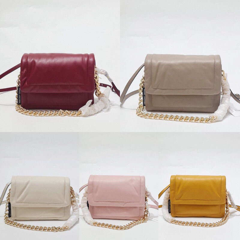 TAS SELEMPANG BRANDED WANITA ORIGINAL - MARC JACOBS THE PILLOW BAG SOFT SHOULDER BAG