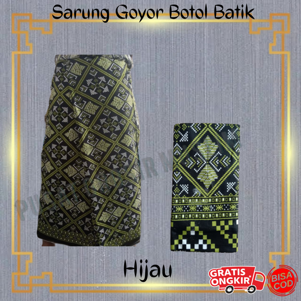 Terbaru Sarung Goyor Botol Batik Hijau Sarung Goyor Motif Batik Termurah !!!