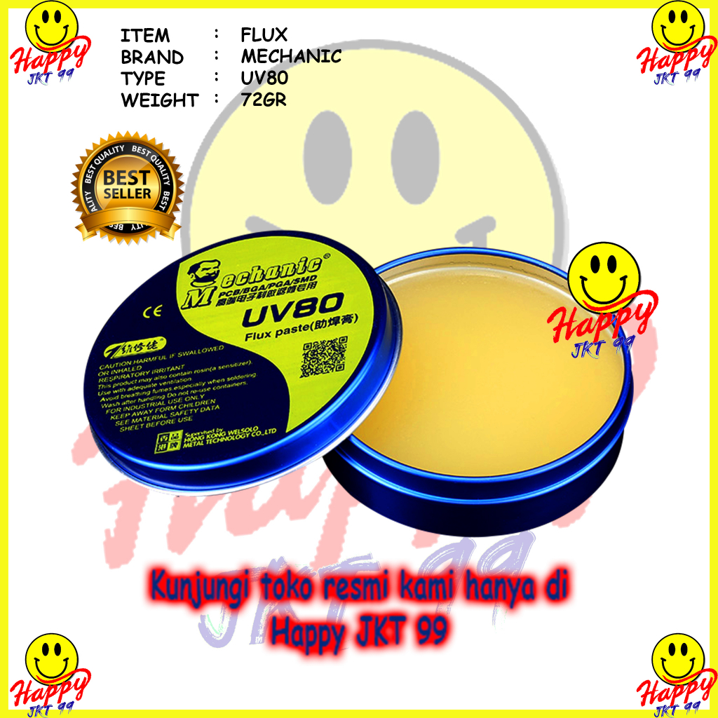 FLUX PASTA MINYAK MECHANIC UV80 UV 80 SOLDER PASTE ORIGINAL