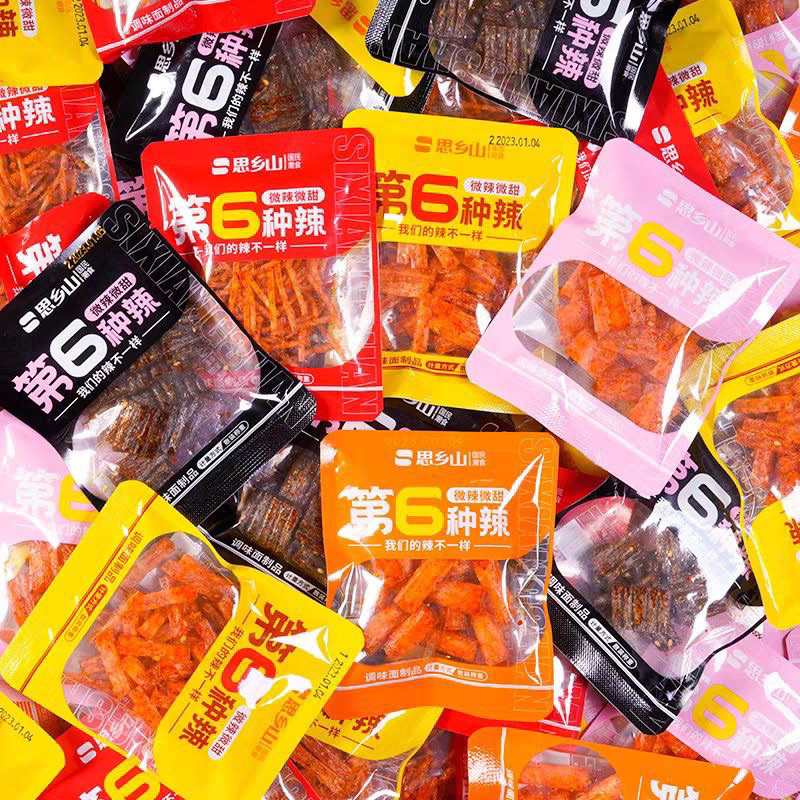 (HALAL) 思乡山第6种辣条 Shi Xiang Shan Latiao Mini 40g / 5 Macam Latiao