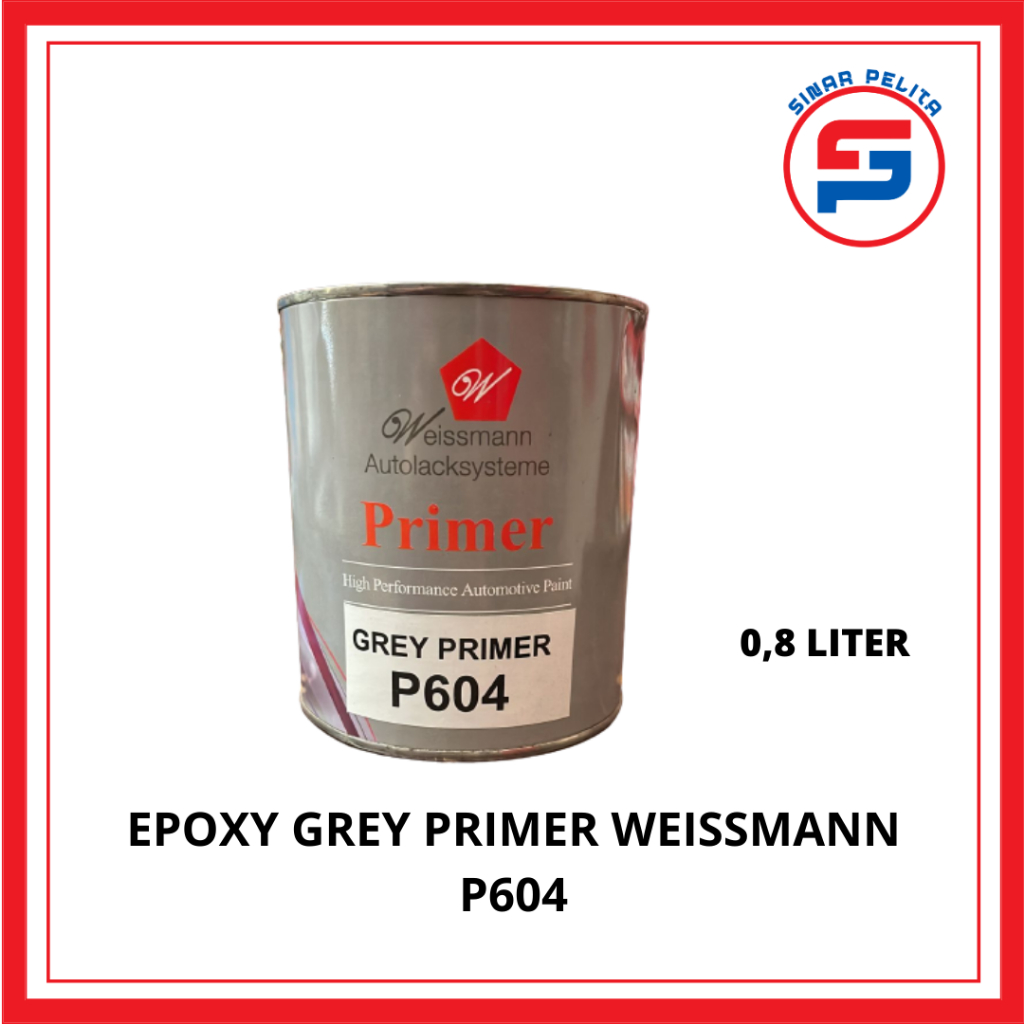 EPOXY GREY PRIMER WEISSMANN P604 0,8 LITER / EPOXY WEISSMANN/ EPOXY PLASTIK / CAT DASAR PLASTIK/