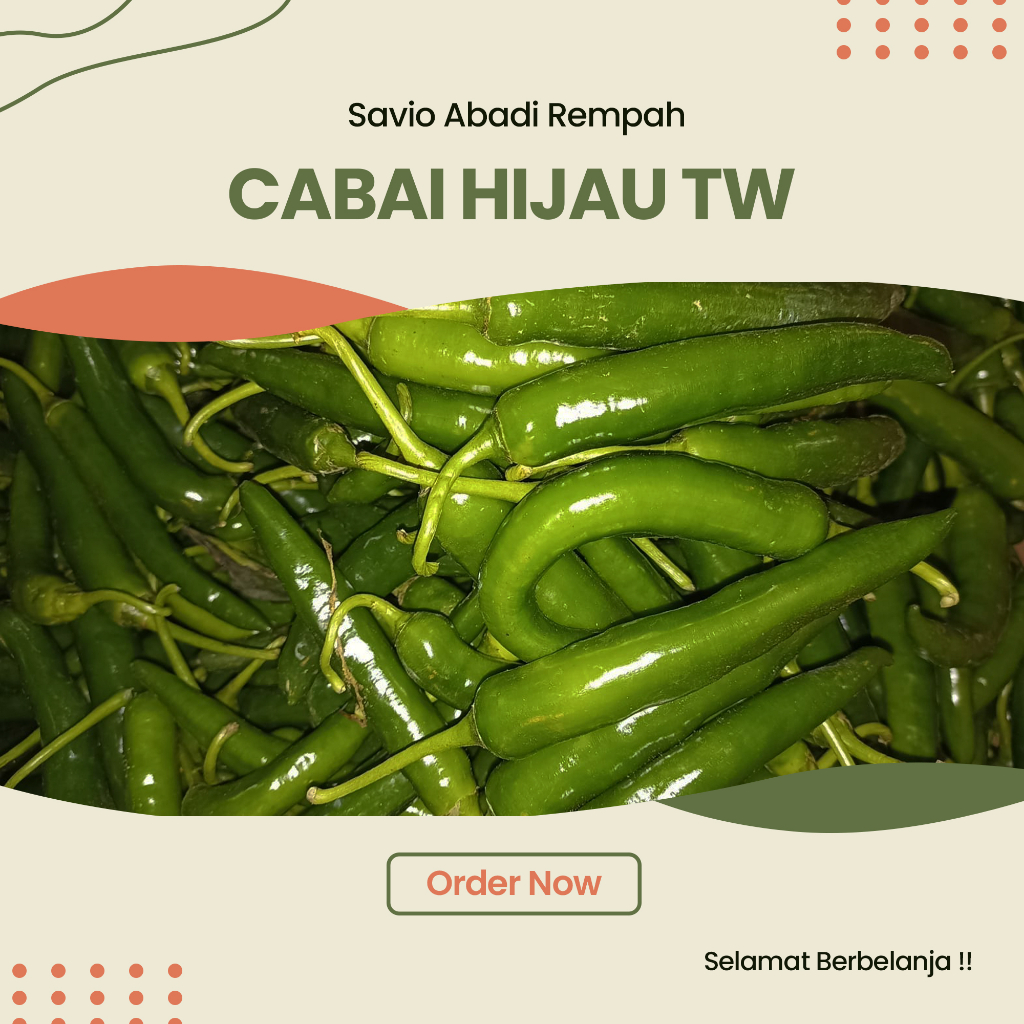 CABAI HIJAU TW FRESH 1KG