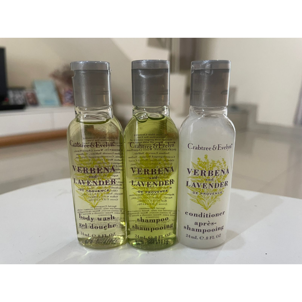 Set Amenities Crabtree and Evelyn (Body Wash, Shampoo & Conditioner)
