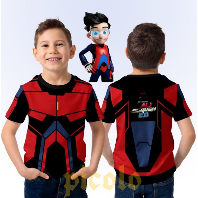 BAJU KAOS ANAK MOTIF ENJEN ALI FULL PRINTING BAHAN MILANO TEBAL