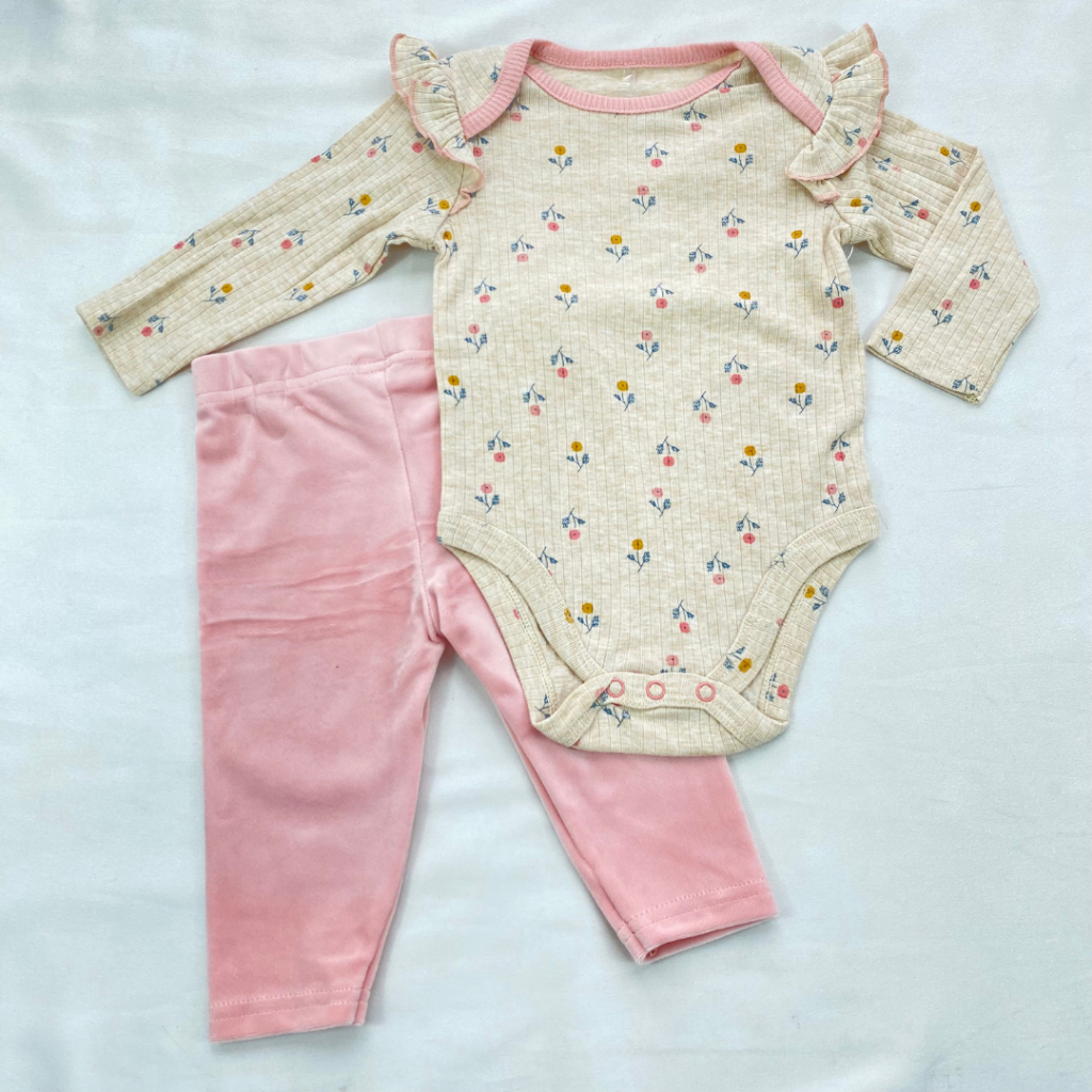 JUMPER SET anak 3in1 jumsuit ala korea lucu baby perempuan import premium ala korea