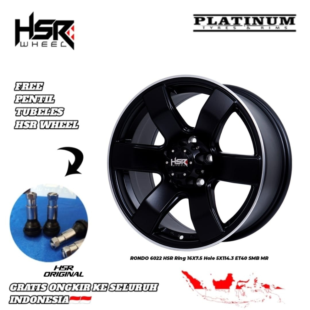 VELG MOBIL SEMI OFFROAD R16 RING 16 PELEK MOBIL SEMI OFFROAD R16 ORIGINAL HSR TIPE RONDO 6022