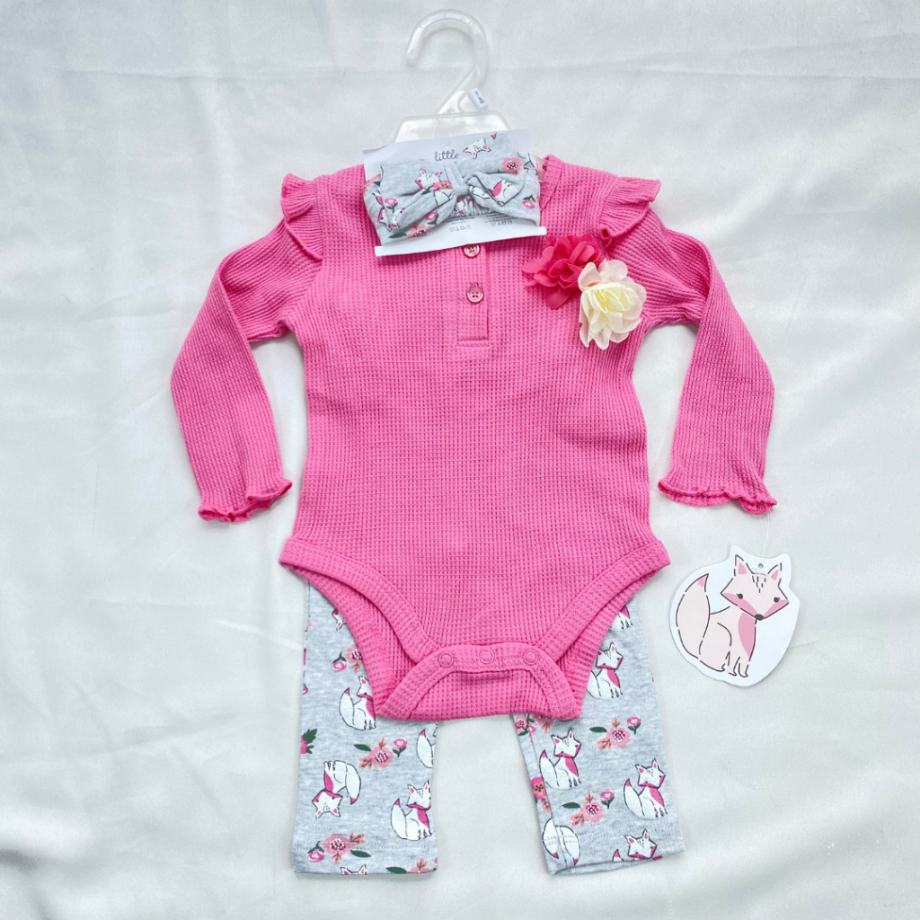 Jumper set 3in1 anak perempuan model jumsuit baby  lucu ala korea import