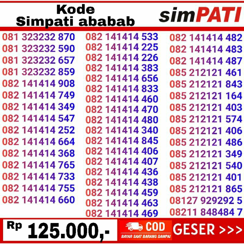 nomor cantik telkomsel simpati 081 32323232