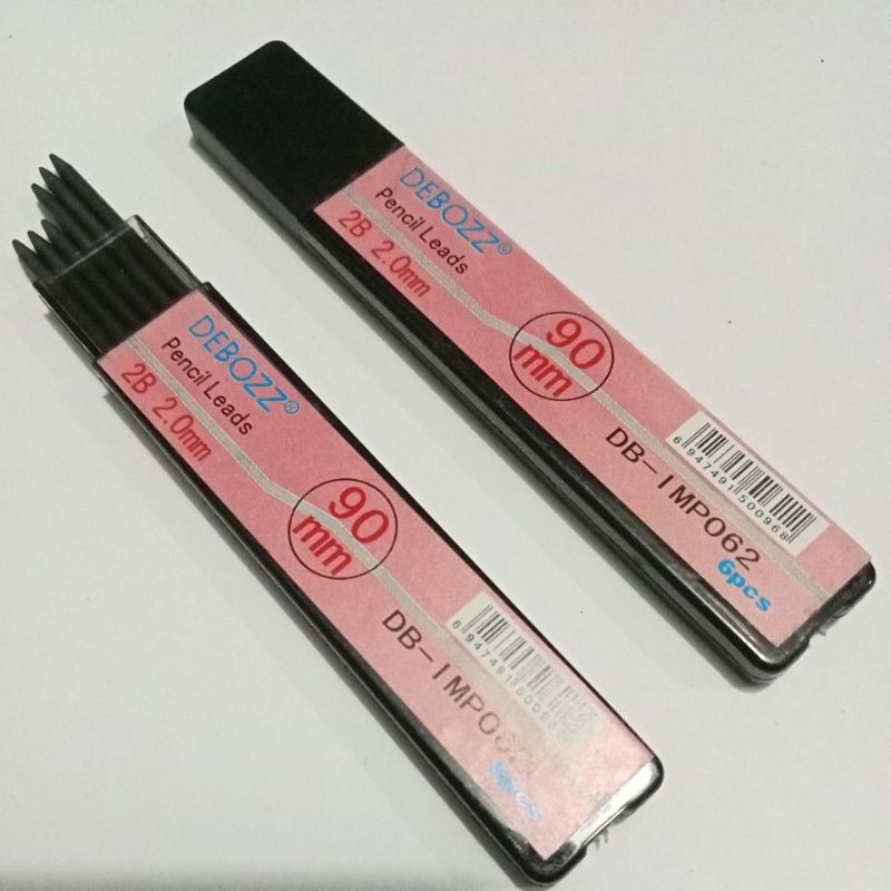 

ISI PENSIL/REFILL PENSIL CETEKAN 2,0 MERK DEBOZZ