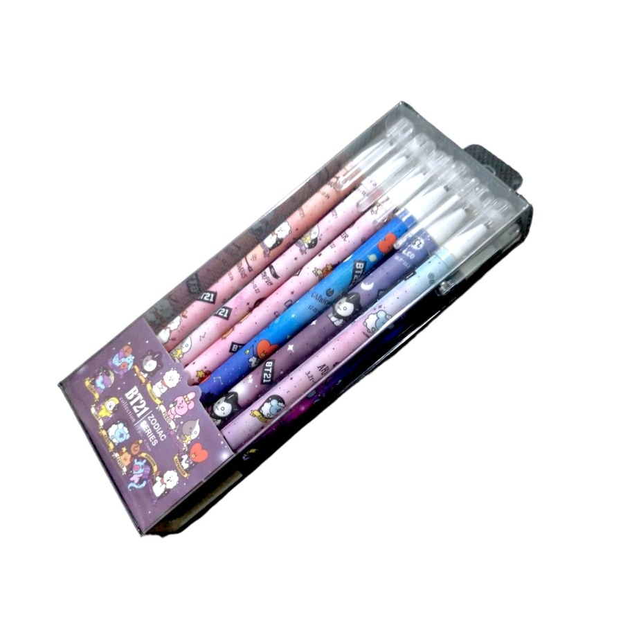 ISI 12 PCS Pulpen Pensil Bisa Di Hapus Erasable Hapus Motif Zodiak Lucu Pen Lucu Fancy PP01