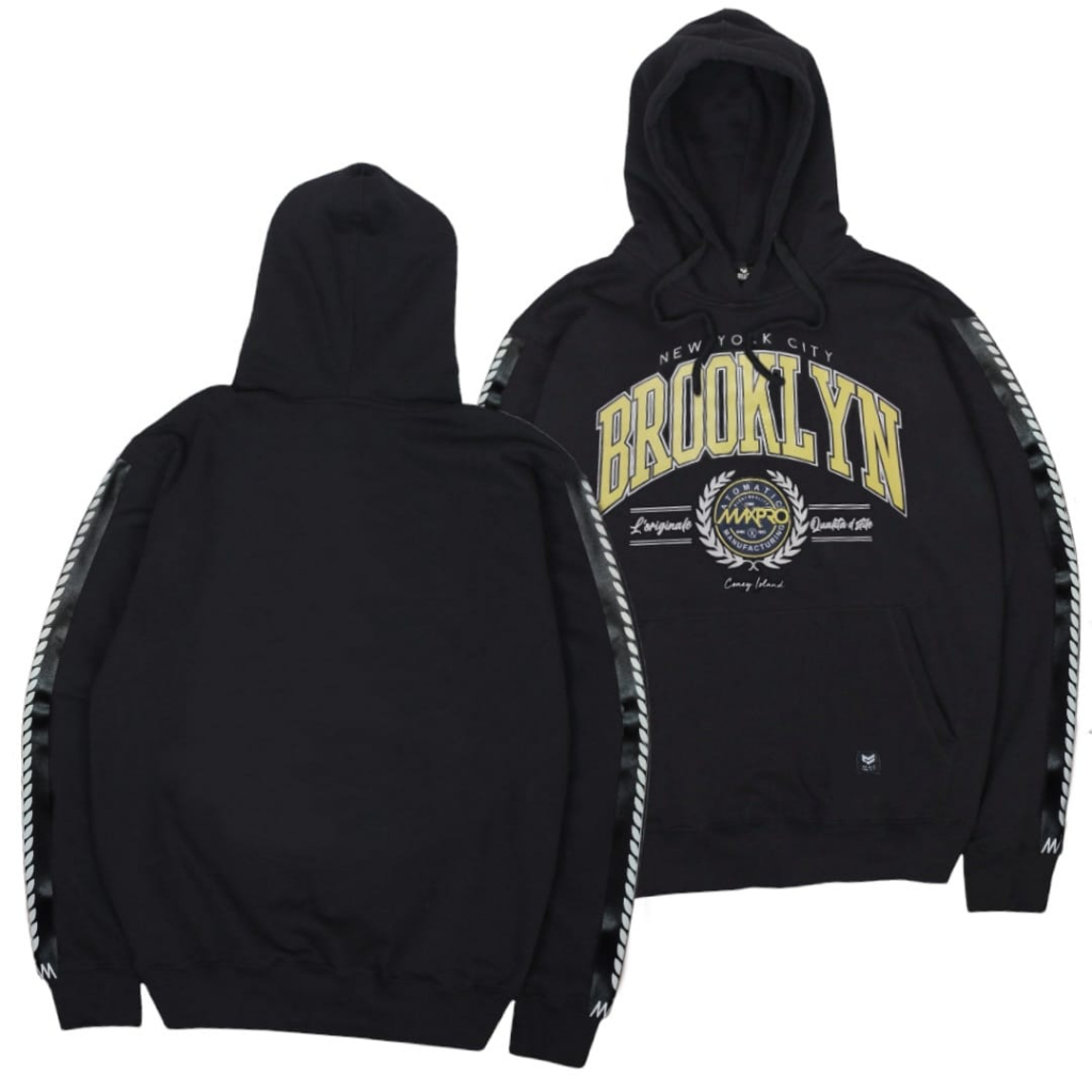 Hoodie Pria Distro Hitam Brooklyn Original MAXPRO M-XXL Hodie Pria & Wanita Hodie Distro Original Ba