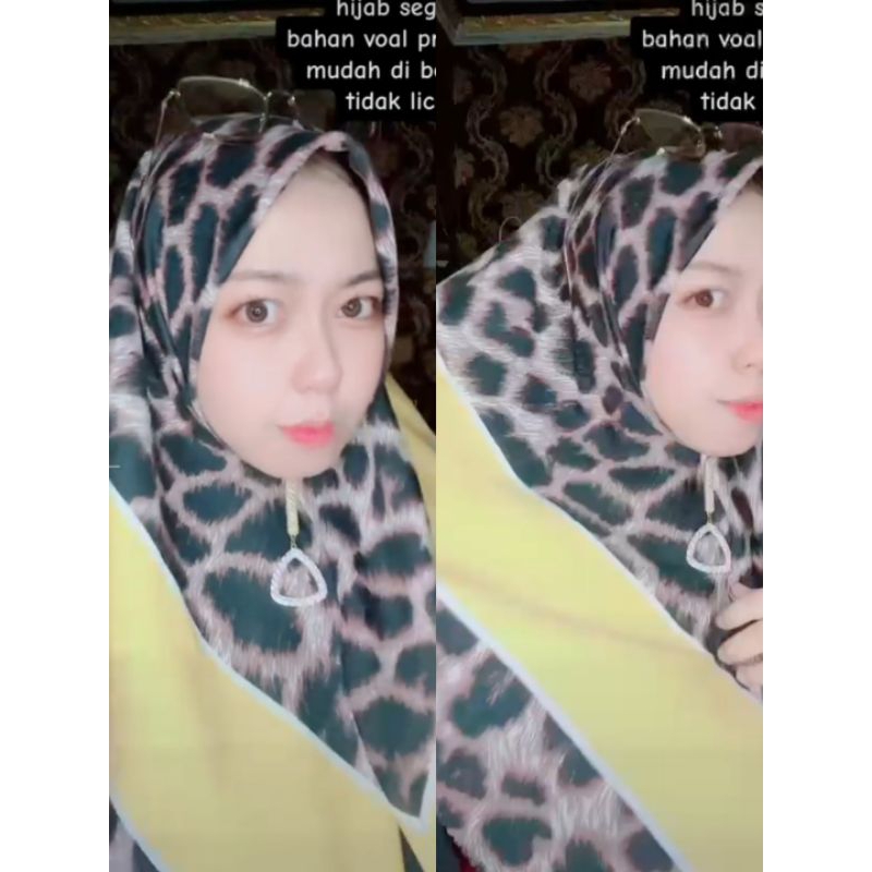Hijab Motif Leopard