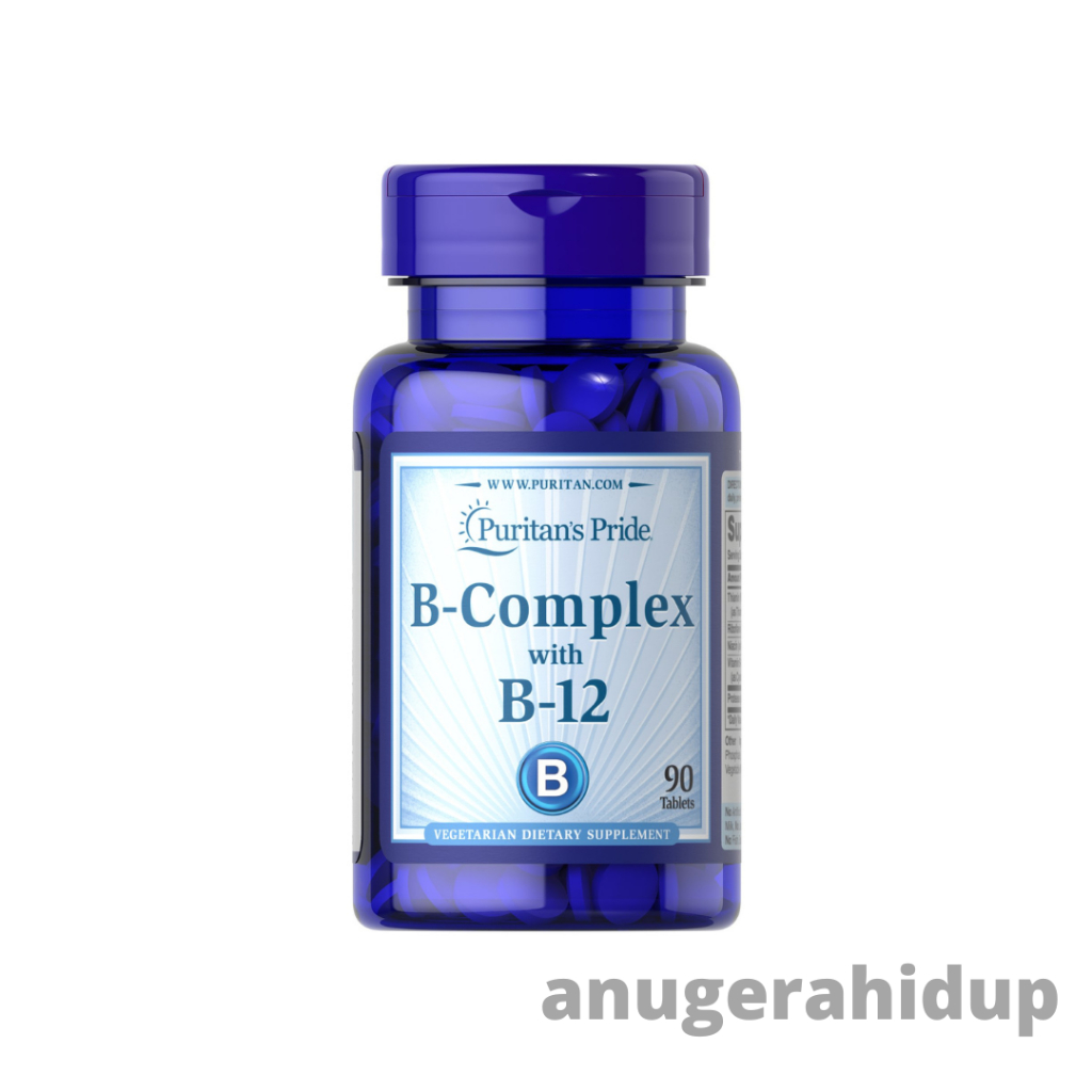 Puritan's Pride Vitamin B-Complex and Vitamin B-12 90 Tablets