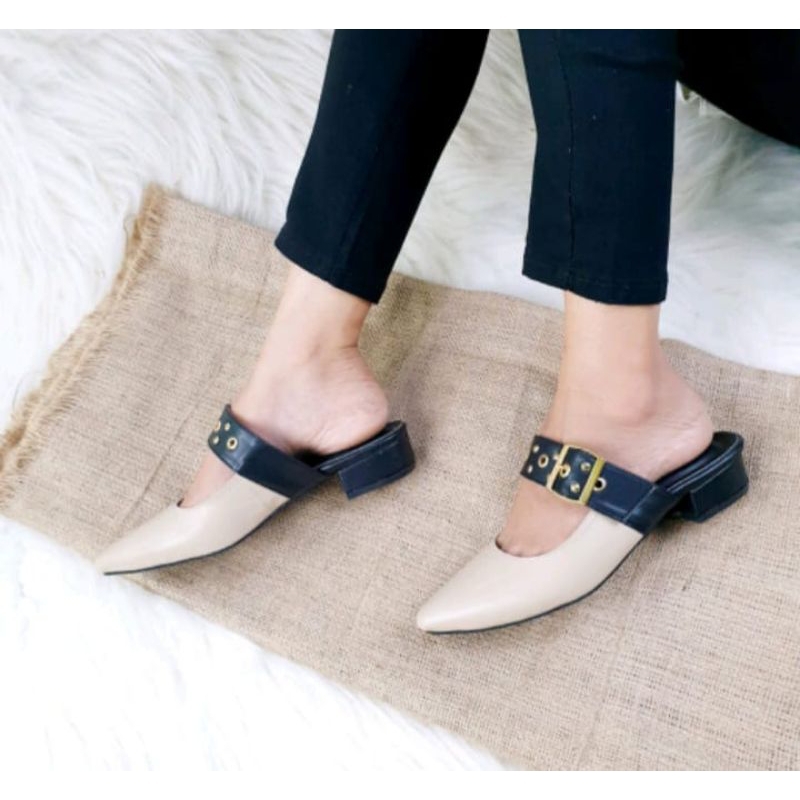 sandal wanita mules Belinda series 3cm