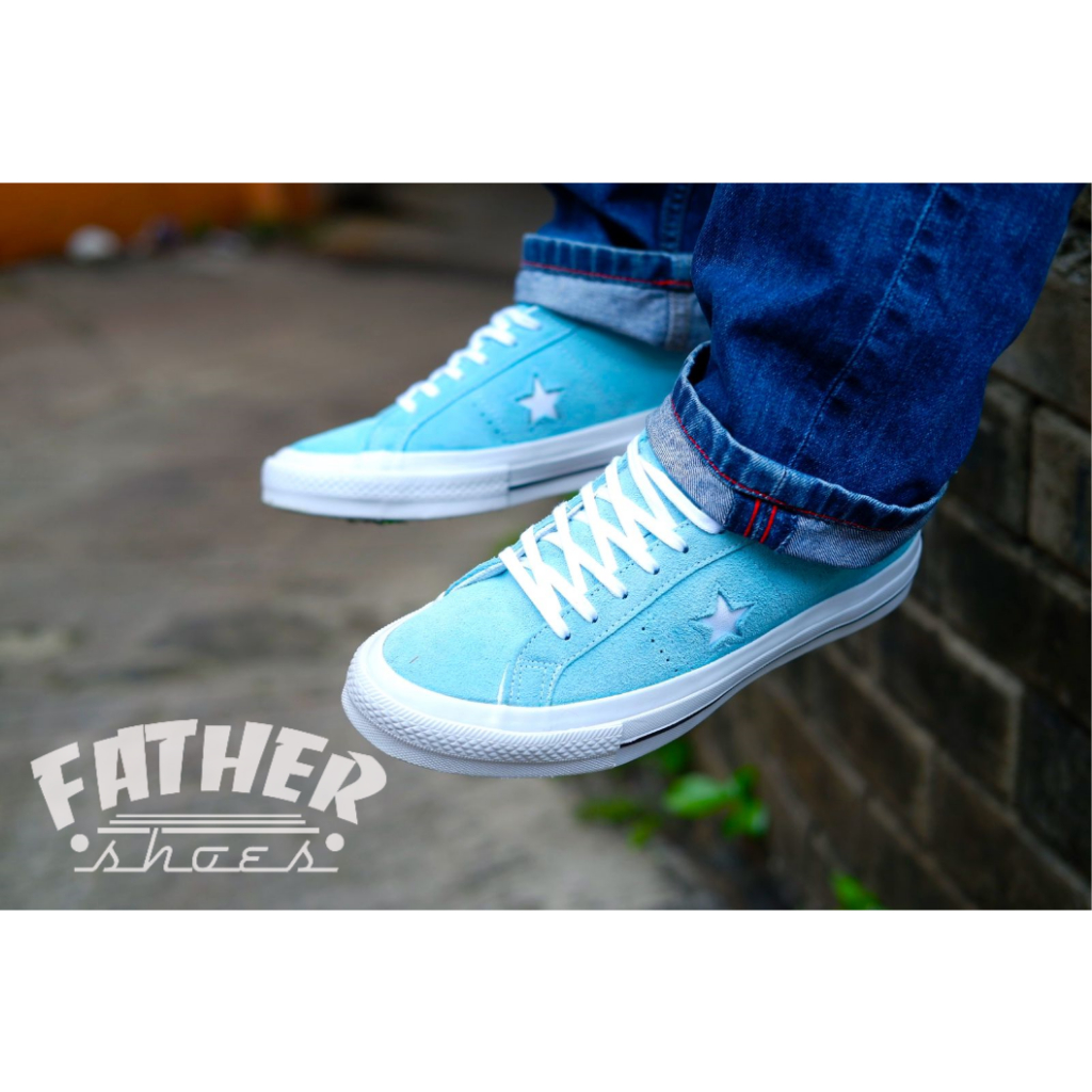Converse One Star Blue Chill White