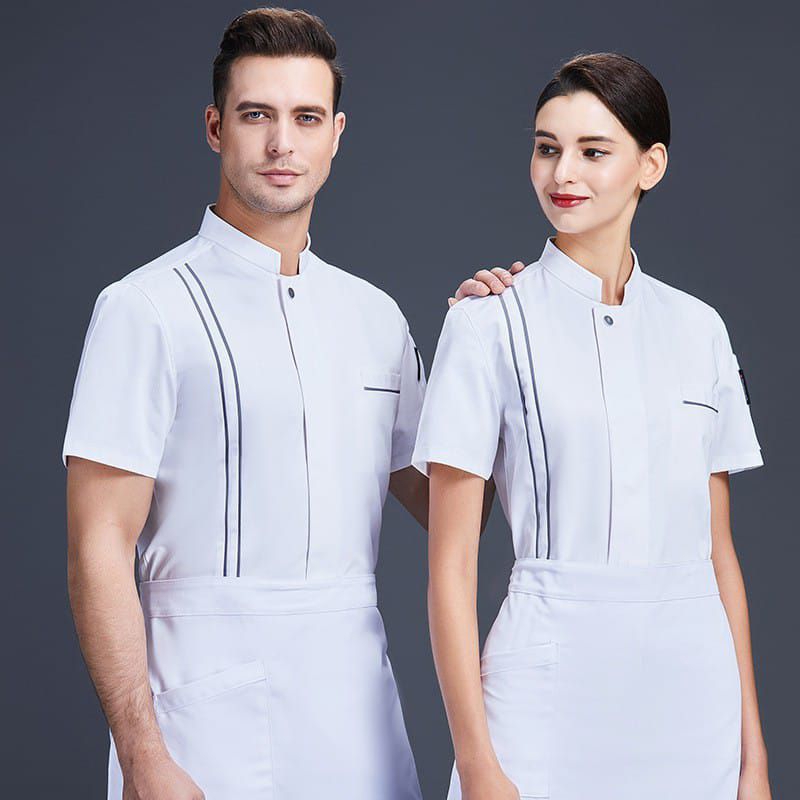 BAJU KOKI BAJU CHEF UNISEX  ( kode L.s )