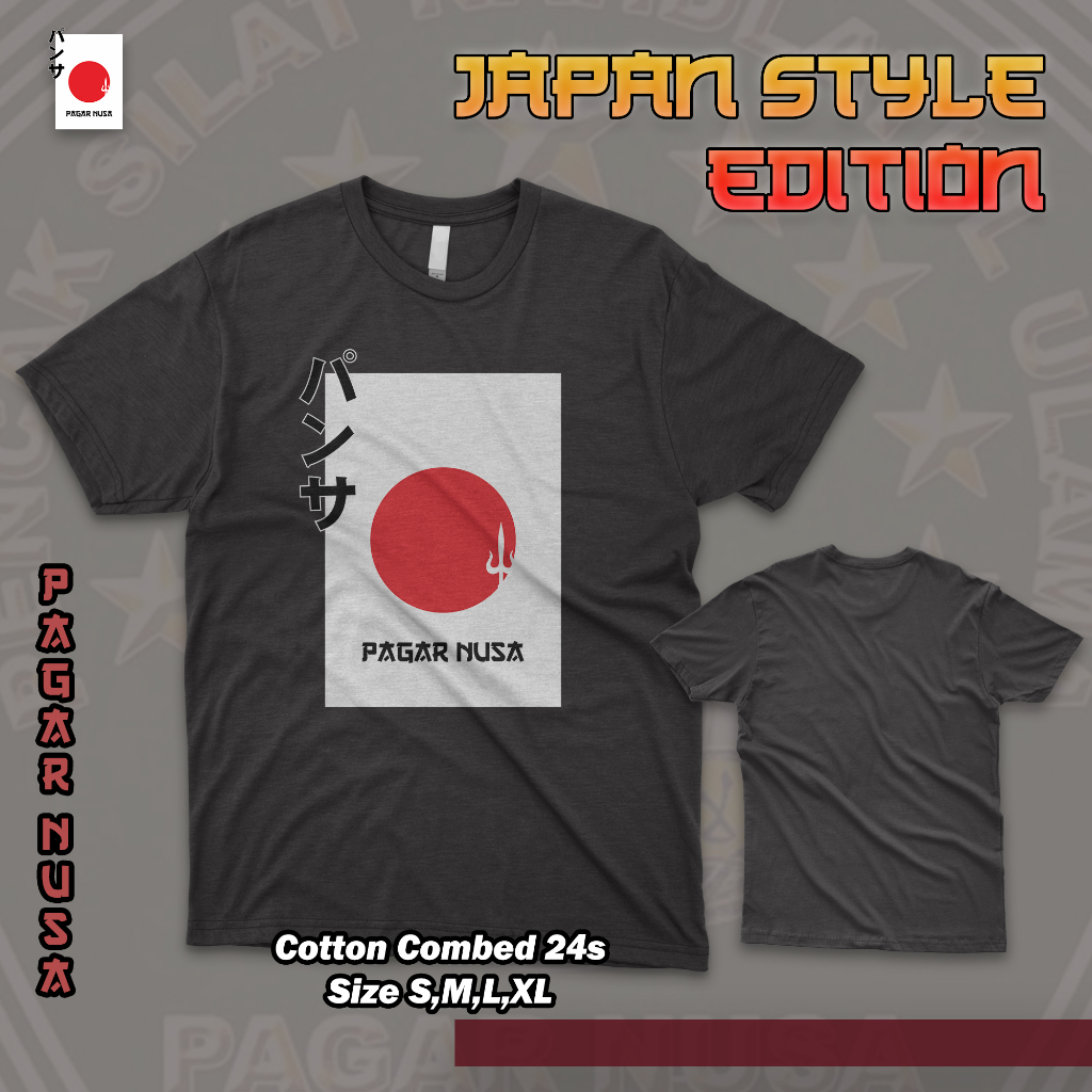 KAOS PAGAR NUSA JAPAN STYLE TERBARU || TSHIRT PENCAK SILAT NU PAGAR NUSA 1986