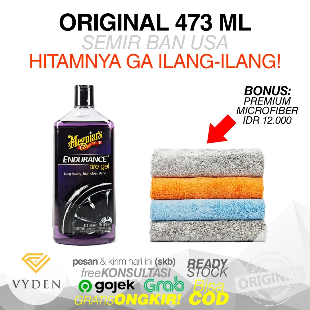 MEGUIARS Endurance High Gloss Tire Gel 473ml Semir Ban Tahan Lama Kilap Tinggi Irit MURAH