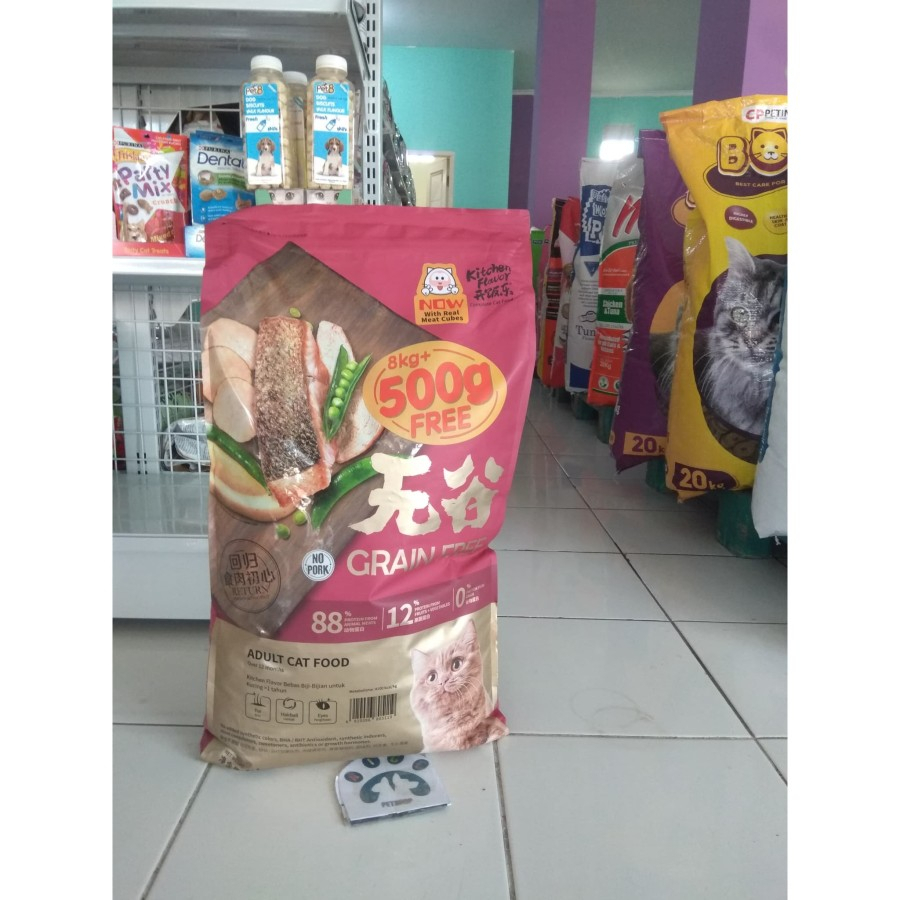 GOJEG KF KITCHEN FLAVOR ADULT CAT 8 kg / Makanan Kucing Grain Free