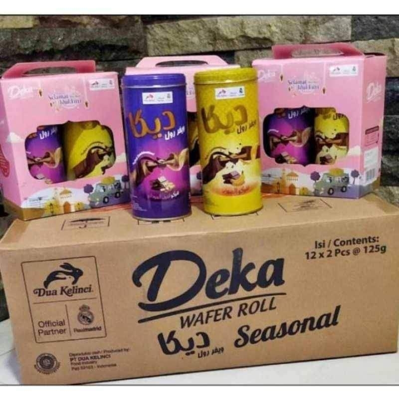 Deka Wafer Roll Gift Box (isi 2 kaleng dalam 1 dus kecil)