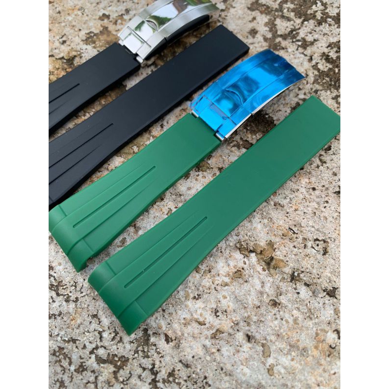 Strap Tali jam tangan Rolex rubber include buckle