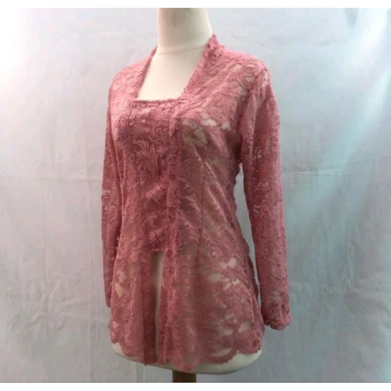 Promo kebaya burkat random tanpa lubang kancing/kebaya burkat/Kebaya burkat tanpa kancing dan peniti