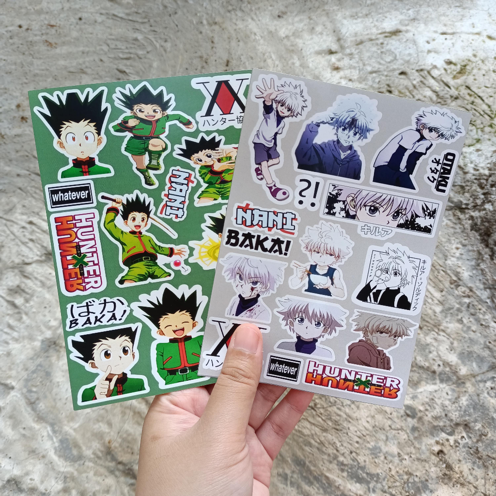 

(PROMO BELI 7 GRATIS 1) Sticker Anime Jujutsu Kaisen Kimetsu No Yaiba HunterXHunter Naruto Yarichin SK8 BLUELOCK CHAINSAWMAN HXH Aesthetic Killua Gon Deco Aesthetic Jurnal A6