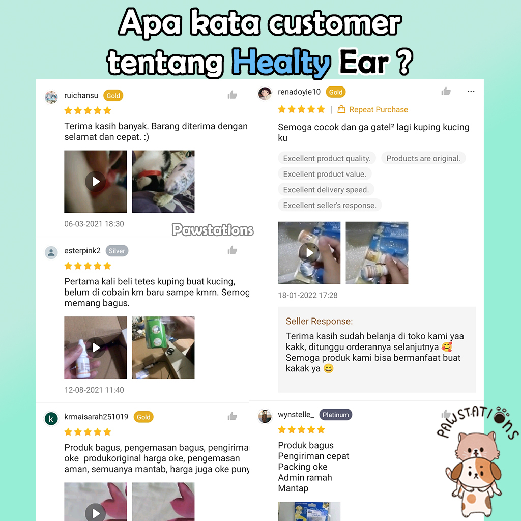 Healty Ears 10ml Obat Pembersih Telinga Kucing Cairan Pembersih Telinga Kucing Obat Pembersih Telinga Anjing Obat Tetes Telinga Kucing Obat Tetes Telinga Anjing Obat Tetes Telinga Hewan Healthy Ear