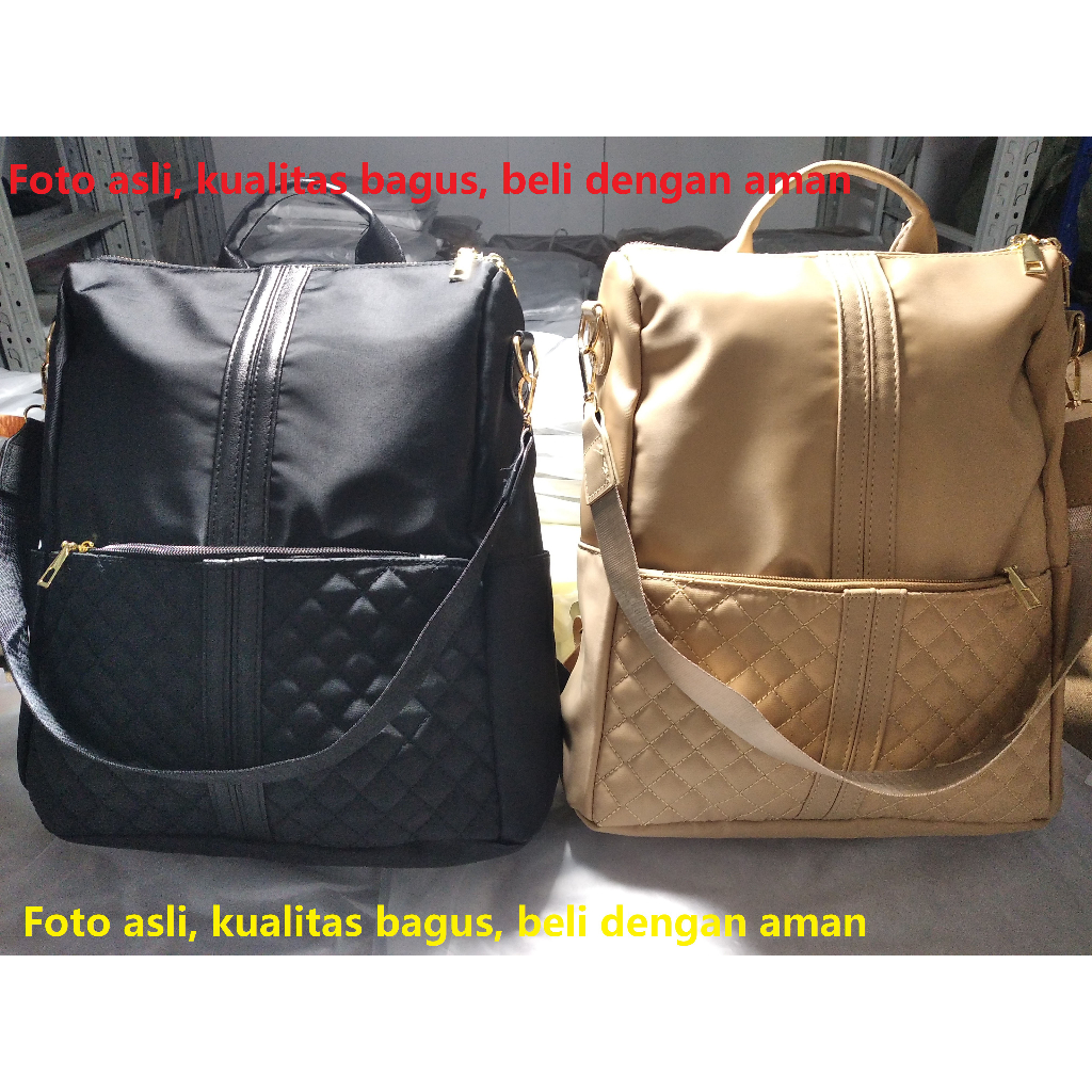 besar Ransel  Multifungsi Backpack tas gendong women cewek tas wanita Oxford cloth shoulder bags import tas fashion tas laptop 14 inch(Tinggi 32 Lebar 21 CM bisa muat ) 1179